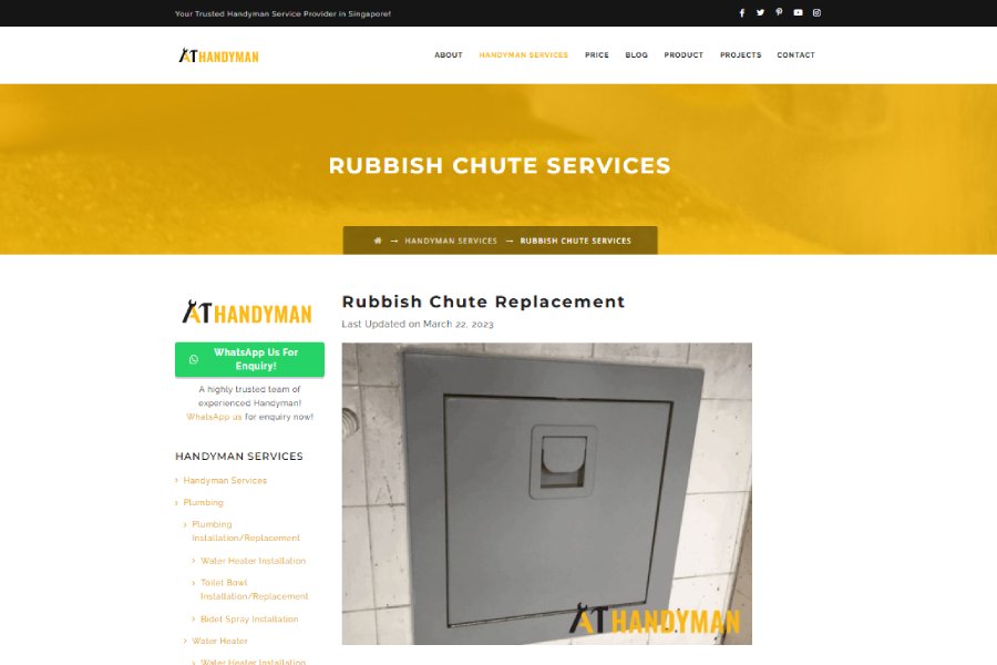 a1-handyman-singapore-rubbish-chute-services